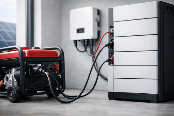 Generator an ein Batteriesystem anschließen